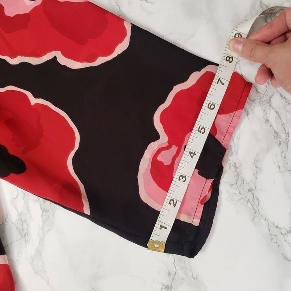 Outback Red Floral Pink Red Black Blouse - Picture 11 of 11